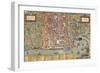 Map of Palermo from Civitates Orbis Terrarum-null-Framed Giclee Print