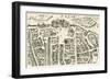 Map of Palermo, Italy, 18th Century-null-Framed Giclee Print