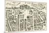 Map of Palermo, Italy, 18th Century-null-Mounted Giclee Print