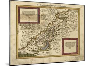 Map of Palestine, 1588-Science Source-Mounted Giclee Print