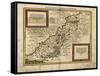 Map of Palestine, 1588-Science Source-Framed Stretched Canvas