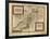 Map of Palestine, 1588-Science Source-Framed Giclee Print