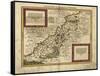 Map of Palestine, 1588-Science Source-Framed Stretched Canvas