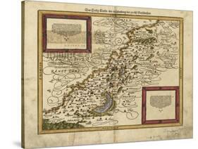 Map of Palestine, 1588-Science Source-Stretched Canvas