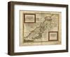 Map of Palestine, 1588-Science Source-Framed Giclee Print