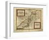 Map of Palestine, 1588-Science Source-Framed Giclee Print