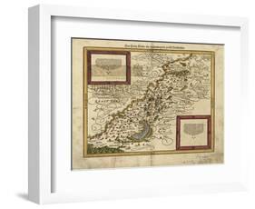 Map of Palestine, 1588-Science Source-Framed Giclee Print