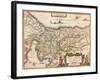 Map of Palestine 1629-Jodocus Hondius-Framed Giclee Print