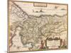 Map of Palestine 1629-Jodocus Hondius-Mounted Giclee Print