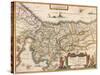 Map of Palestine 1629-Jodocus Hondius-Stretched Canvas