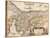 Map of Palestine 1629-Jodocus Hondius-Stretched Canvas