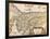 Map of Palestine 1629-Jodocus Hondius-Framed Giclee Print