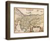 Map of Palestine 1629-Jodocus Hondius-Framed Premium Giclee Print