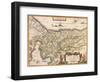 Map of Palestine 1629-Jodocus Hondius-Framed Premium Giclee Print