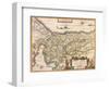 Map of Palestine 1629-Jodocus Hondius-Framed Premium Giclee Print