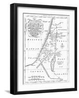 Map of Palestine Based on Ancient Authors, C1830-null-Framed Giclee Print