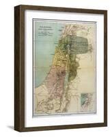 Map of Palestine During New Testament Times-null-Framed Photographic Print