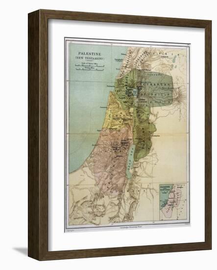 Map of Palestine During New Testament Times-null-Framed Photographic Print