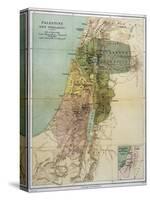 Map of Palestine During New Testament Times-null-Stretched Canvas