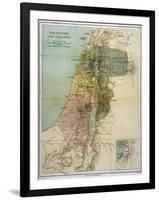 Map of Palestine During New Testament Times-null-Framed Premium Photographic Print