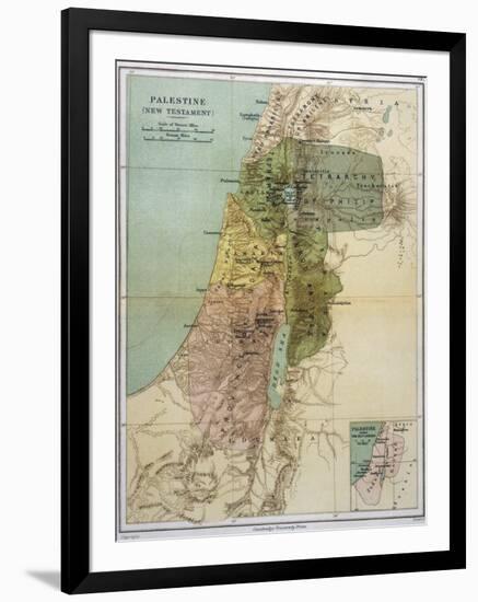 Map of Palestine During New Testament Times-null-Framed Premium Photographic Print