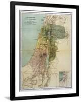 Map of Palestine During New Testament Times-null-Framed Art Print