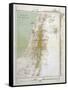 Map of Palestine in Biblical Times-null-Framed Stretched Canvas