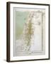 Map of Palestine in Biblical Times-null-Framed Art Print