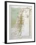 Map of Palestine in Biblical Times-null-Framed Art Print