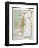 Map of Palestine in Biblical Times-null-Framed Art Print