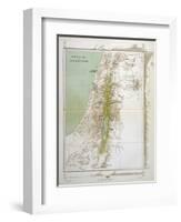 Map of Palestine in Biblical Times-null-Framed Art Print