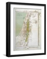 Map of Palestine in Biblical Times-null-Framed Art Print