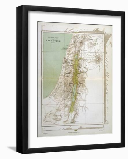 Map of Palestine in Biblical Times-null-Framed Art Print