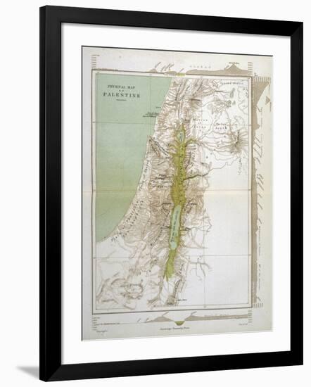 Map of Palestine in Biblical Times-null-Framed Art Print
