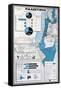 Map of Palestine Showing the Increase in Jewish Population Between 1934 and 1956-null-Framed Stretched Canvas