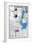 Map of Palestine Showing the Increase in Jewish Population Between 1934 and 1956-null-Framed Giclee Print