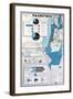 Map of Palestine Showing the Increase in Jewish Population Between 1934 and 1956-null-Framed Giclee Print