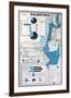 Map of Palestine Showing the Increase in Jewish Population Between 1934 and 1956-null-Framed Giclee Print