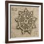 Map of Palmanova, from 'Les Villes De Venetie', 1704, Published by Rutgert Alberts in the Hague-null-Framed Giclee Print