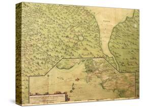 Map of Panama, 1744-null-Stretched Canvas
