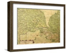 Map of Panama, 1744-null-Framed Giclee Print