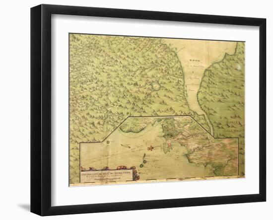 Map of Panama, 1744-null-Framed Giclee Print