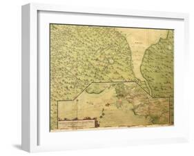 Map of Panama, 1744-null-Framed Giclee Print