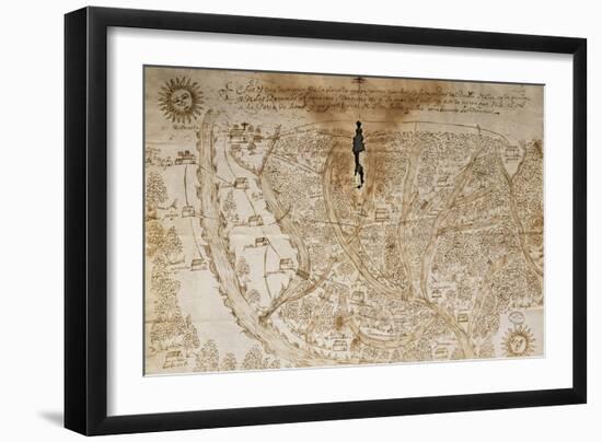 Map of Panama, the Land of Cayapa, Yatino and Yambas, 1597-null-Framed Giclee Print