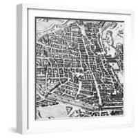 Map of Paris, 1620-null-Framed Giclee Print