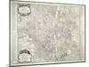 Map of Paris, 1723-B. Jaillot-Mounted Giclee Print