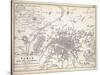 Map of Paris and its Environs, Published by William Blackwood and Sons, Edinburgh and London, 1848-Alexander Keith Johnston-Stretched Canvas