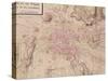 Map of Paris and Its Surroundings, from "Oisivetes"-Sebastien Le Pretre de Vauban-Stretched Canvas