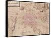 Map of Paris and Its Surroundings, from "Oisivetes"-Sebastien Le Pretre de Vauban-Framed Stretched Canvas