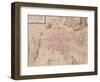 Map of Paris and Its Surroundings, from "Oisivetes"-Sebastien Le Pretre de Vauban-Framed Giclee Print